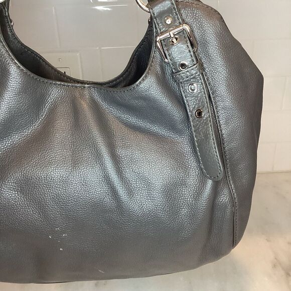 Michael Kors Bedford Belted Black Leather Satchel Shoulder Bag Handbag - Picture 7 of 15